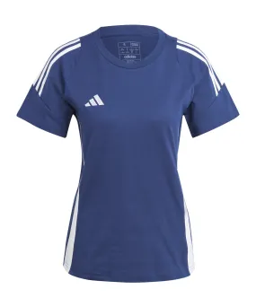 adidas Tiro 24 T-Shirt Damen Blau Weiss