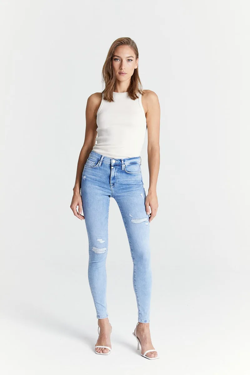 C.O.J Jeans SOPHIA SUPER SKINNY STRETCH Blue Vintage - Emporium Jeans