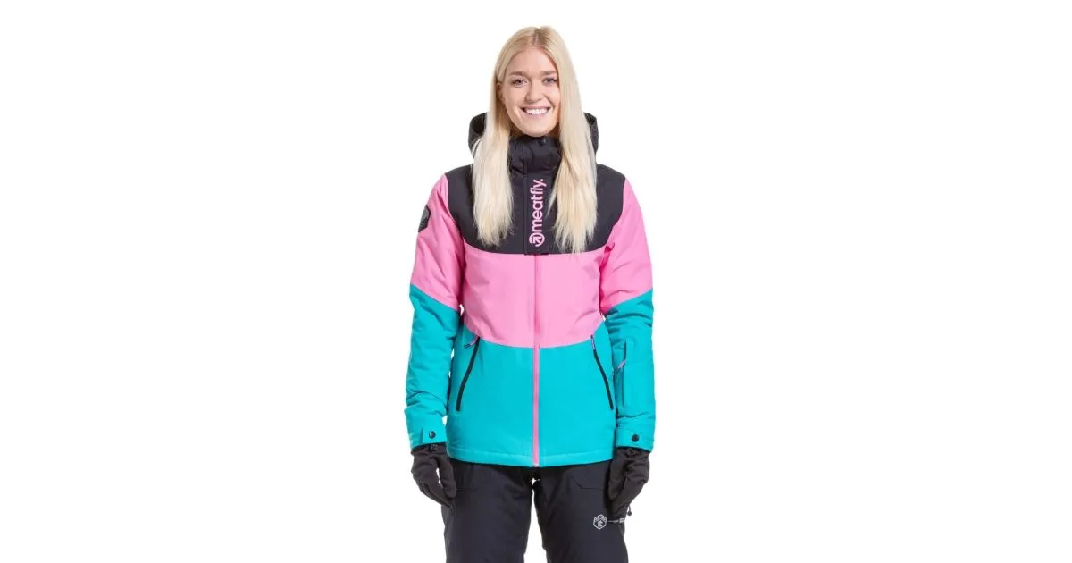 Damen SNB & SKI Jacke Meatfly Kirsten rosa/türkis S