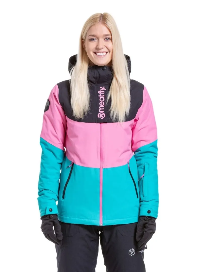 Damen SNB & SKI Jacke Meatfly Kirsten rosa/türkis S