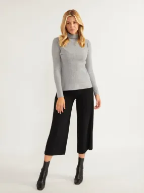 Damen Strick Rollkragenpullover