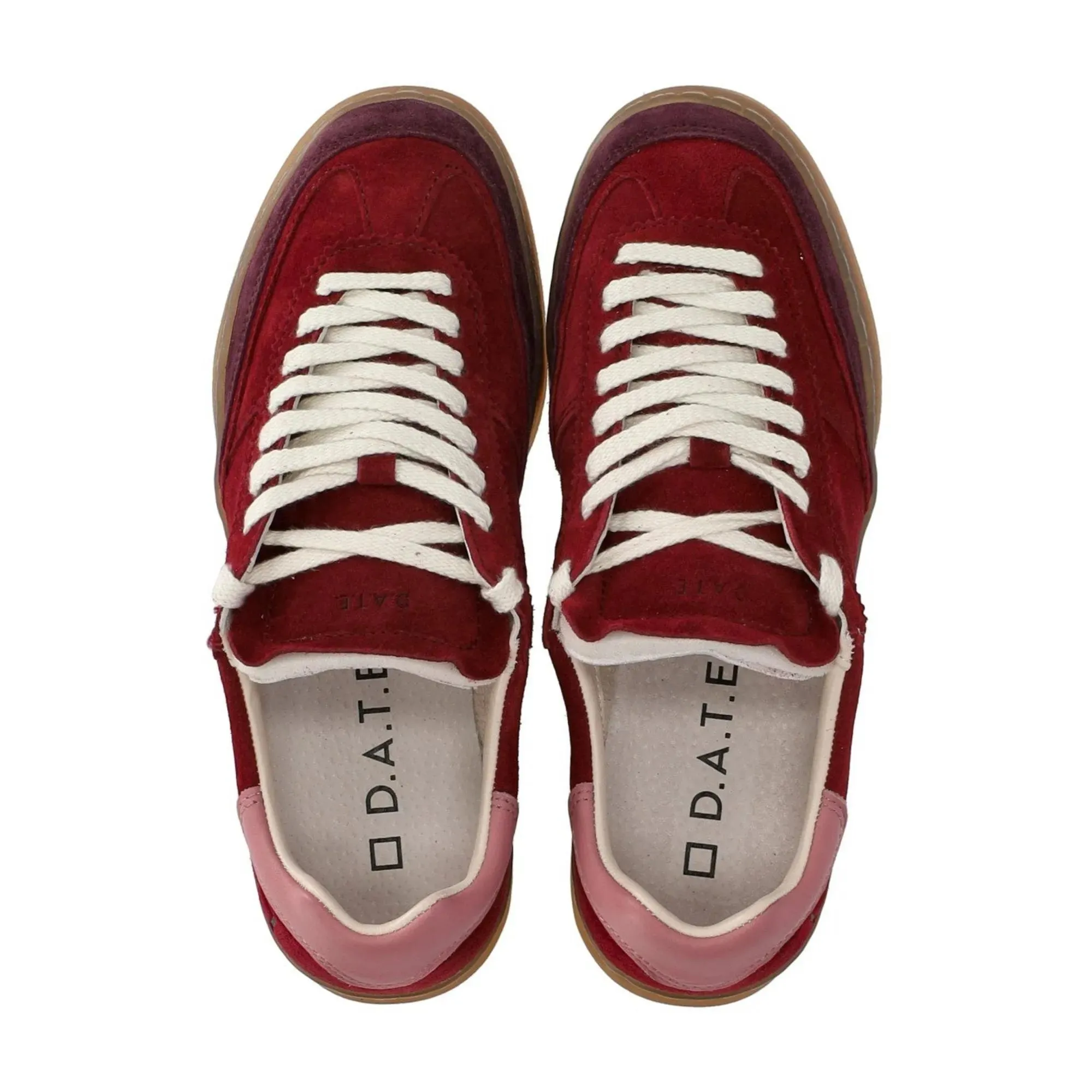   D.A.T.E  D.A.T.E. SPORTY COLORED BURGUNDY SNEAKER rot  Low-Top Sneaker 