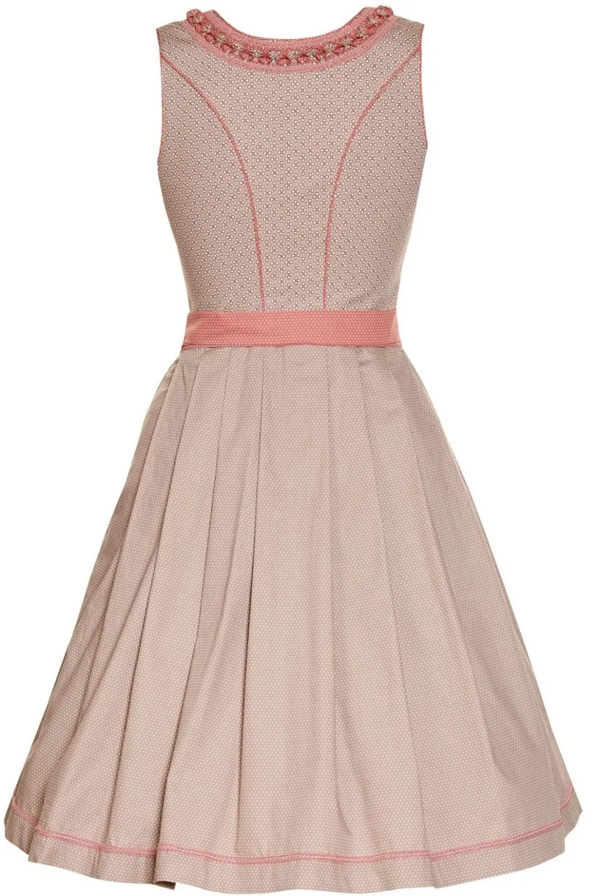 Dirndl Dana 55er Länge taupe blush