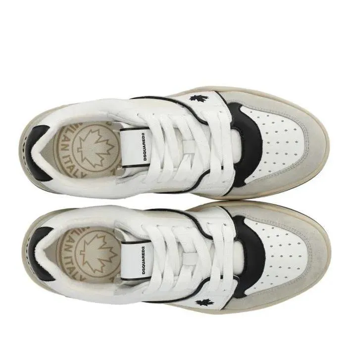   Dsquared2  Spiker White Black Sneaker White  Low-Top Sneaker 