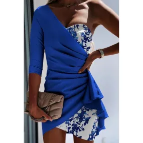 Elegantes Minikleid mit Print  Aquilea , royalblau