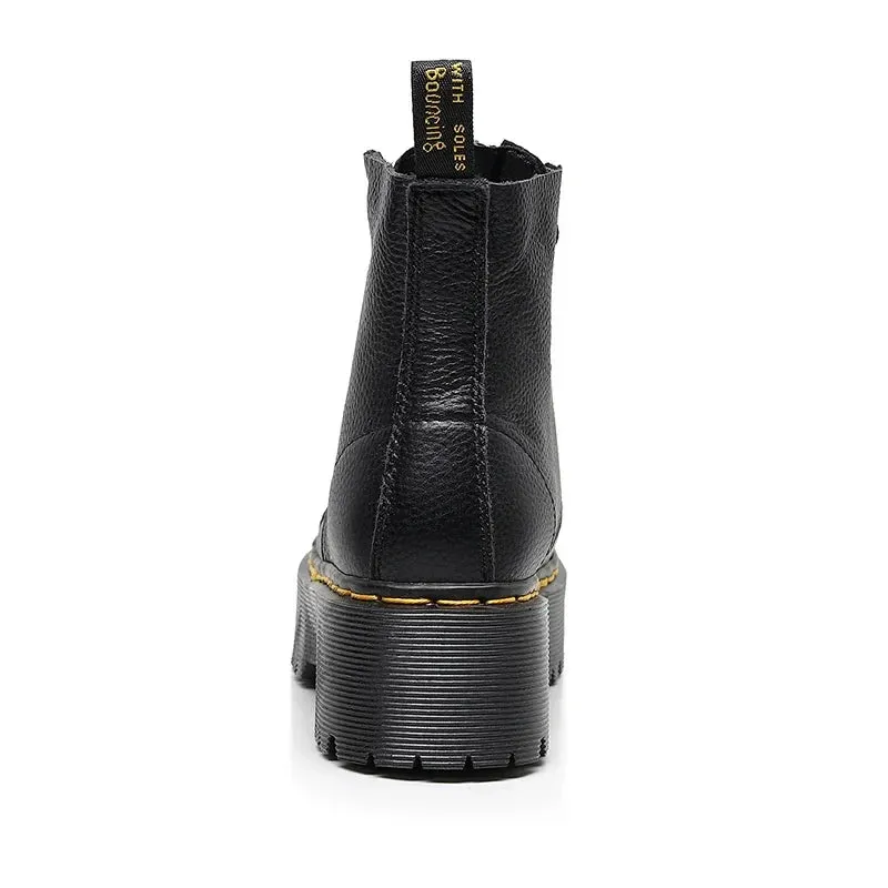 Heidi-Mode | Damen Stiefeletten mit mittelhohem Absatz und Reißverschluss hinten