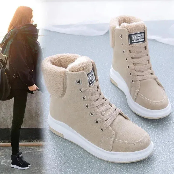 Heidi-Mode | Lässige Flache Wildleder Stiefeletten Für Damen Perfekt Für Den Alltag