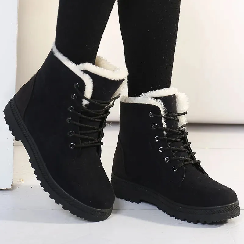 Heidi-Mode | Warme Winter-Stiefeletten mit Plüscheinlage