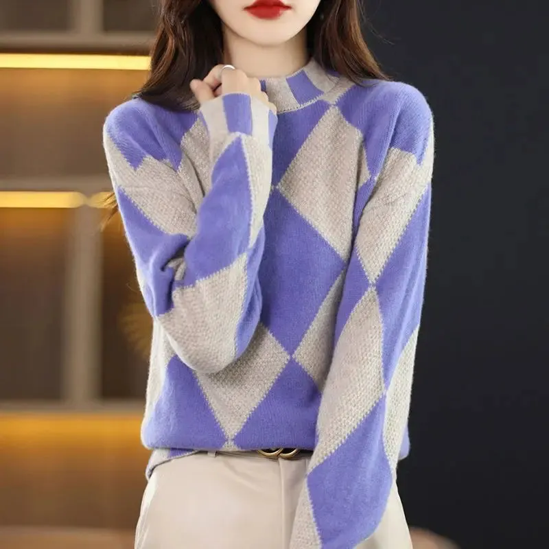HeidiMode | Lässiger Zweifarbiger Pullover