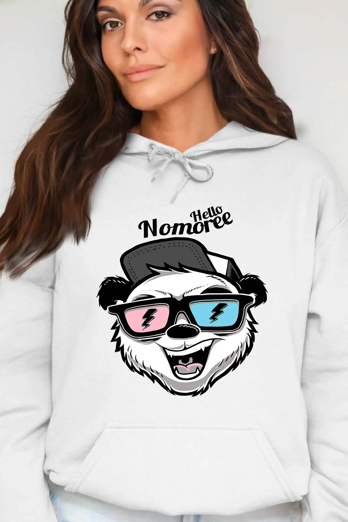 Hello Nomoree – Damen-Sweatshirt mit Kapuze