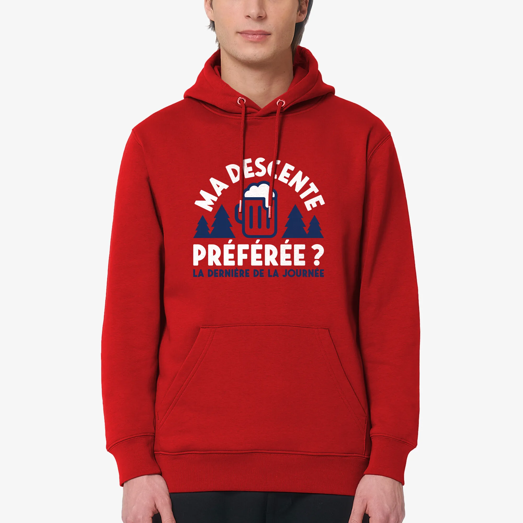Herren-Sweatshirt – Meine Lieblingsabfahrt? Der Letzte des Tages