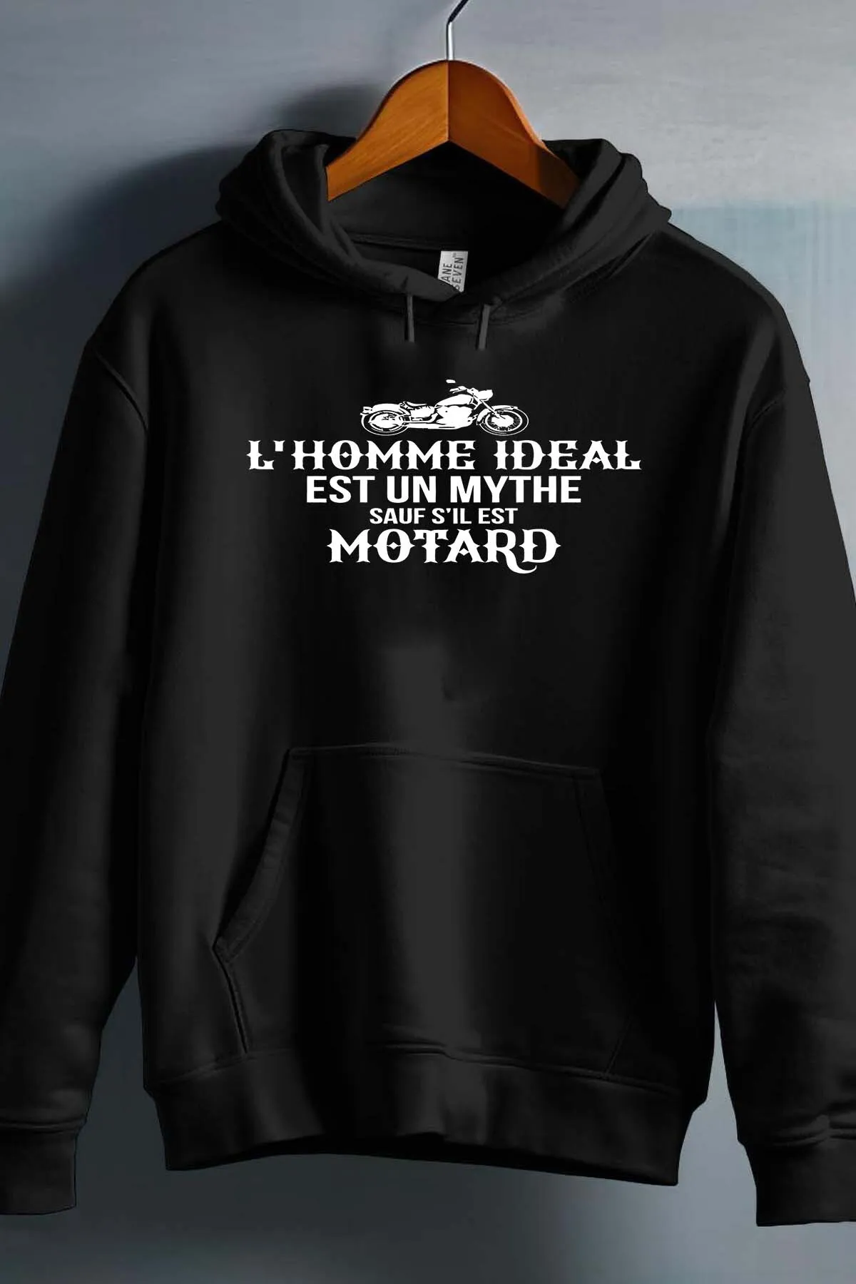 Idealer Biker-Mann – Herren-Sweatshirt mit Kapuze