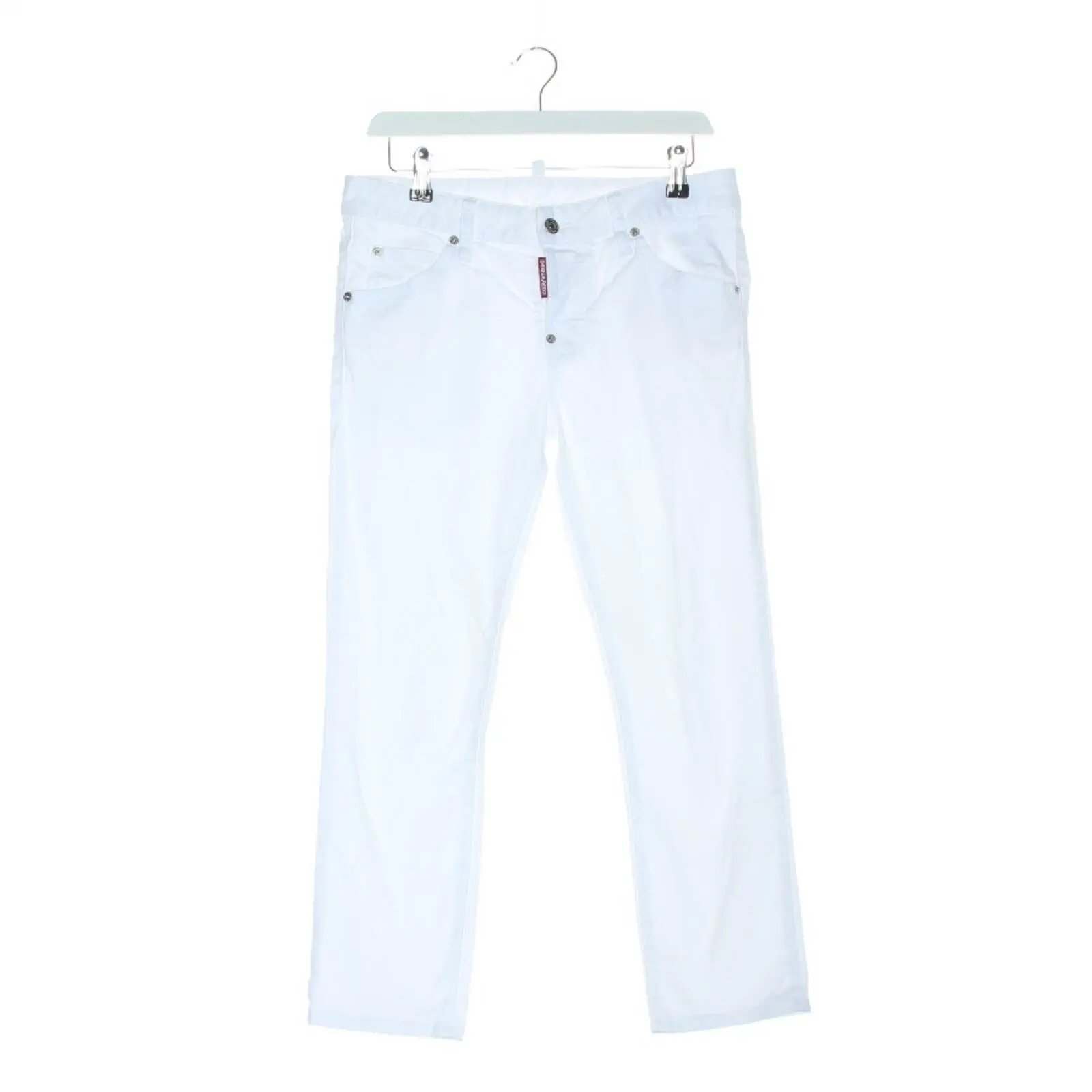 Jeans Straight Fit 32 Weiß