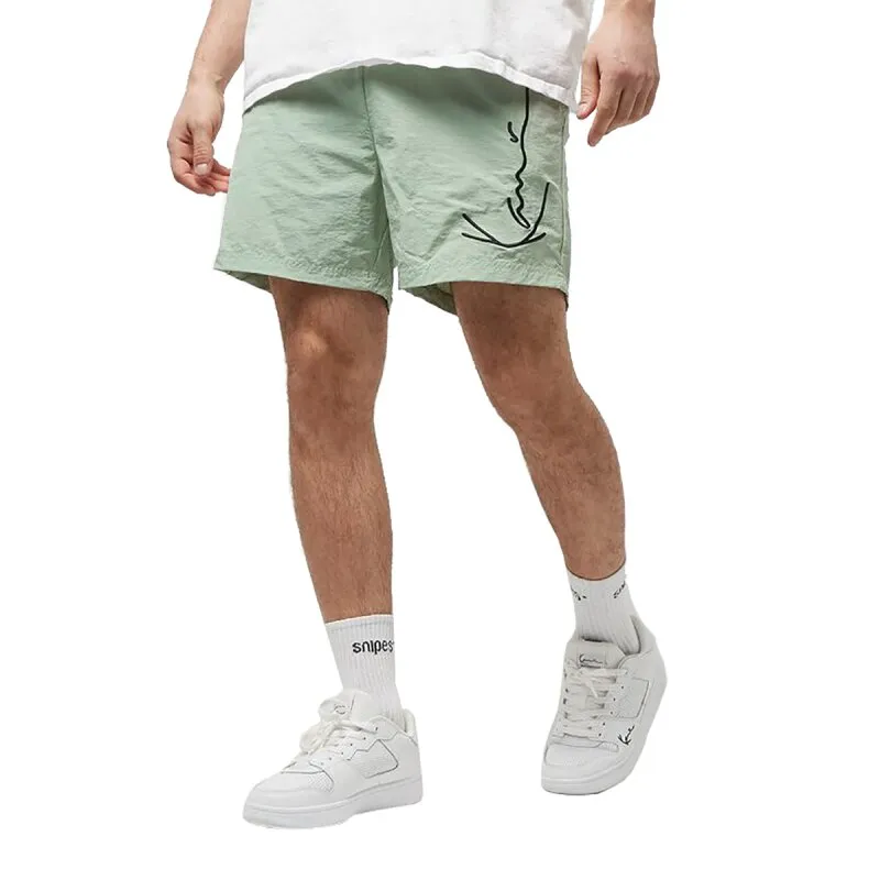 Karl Kani Herren Shorts Signature Crinkle Board dark mint