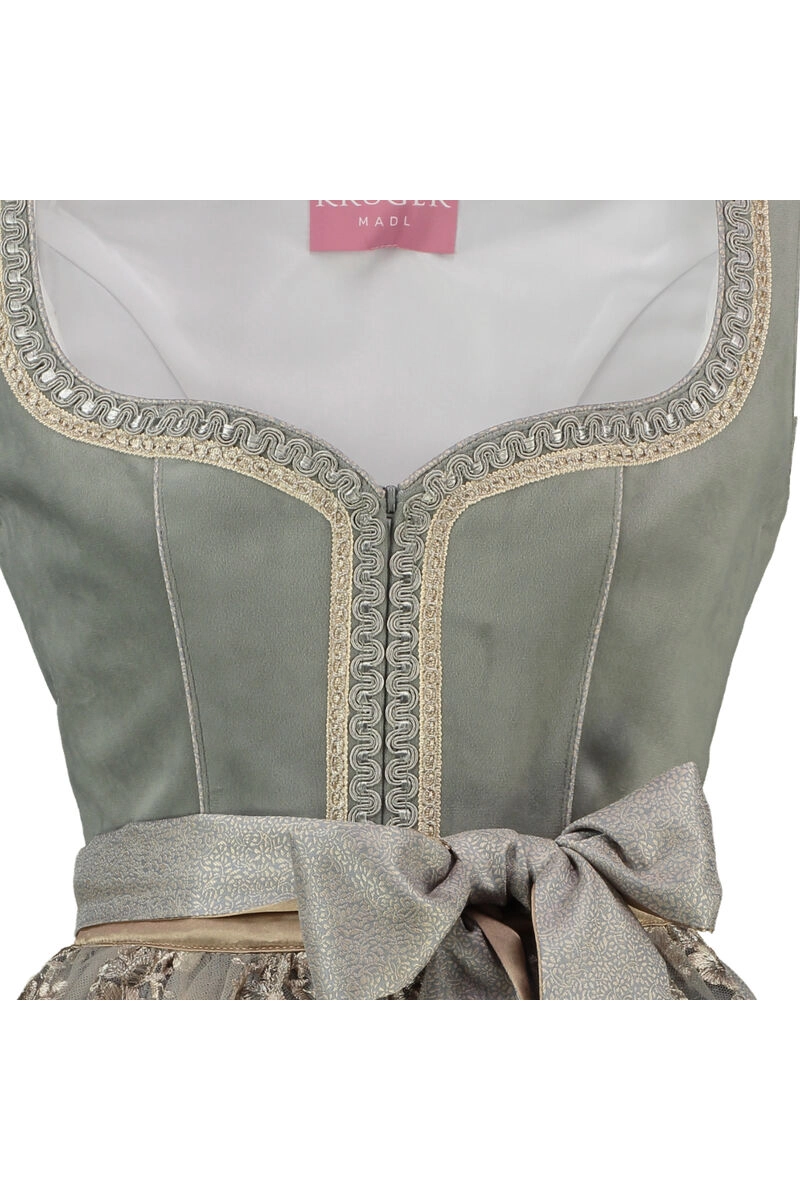 KRÜGER MADL Mini Dirndl hellgrau Aurea