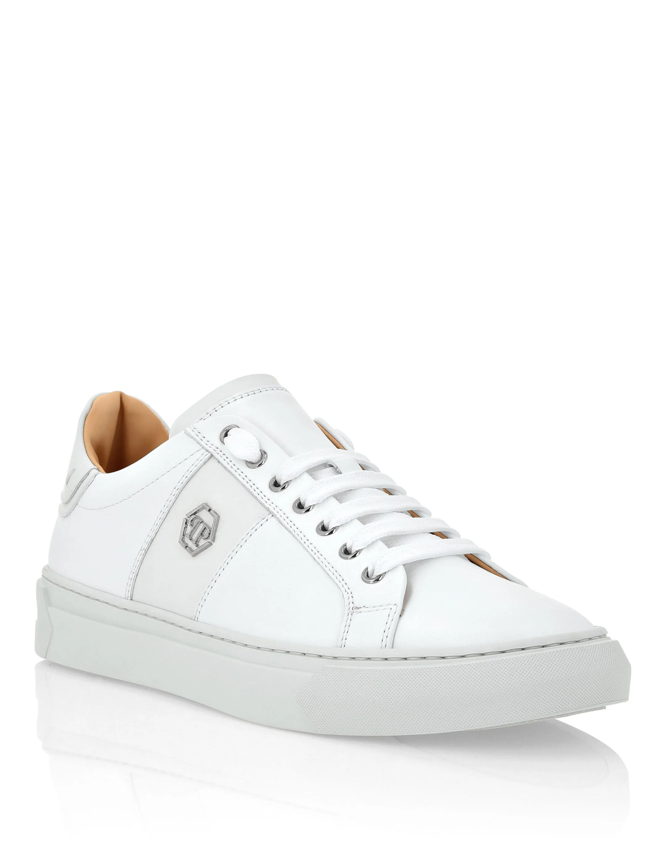 Leather Lo-Top Sneakers Hexagon