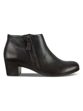 Leder-Stiefeletten "Shape" in Schwarz