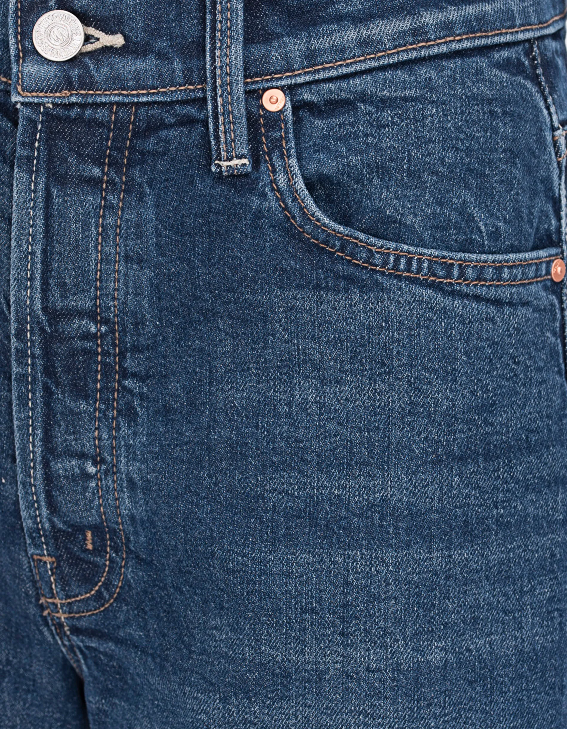 MOTHER The Ditcher Roller Sneak Blue  // Wide-Leg Jeans
