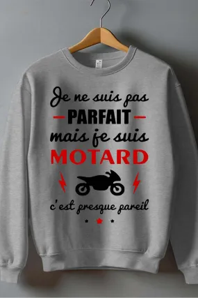 not perfect I'm a Biker - Herren-Sweatshirt mit Rundhalsausschnitt
