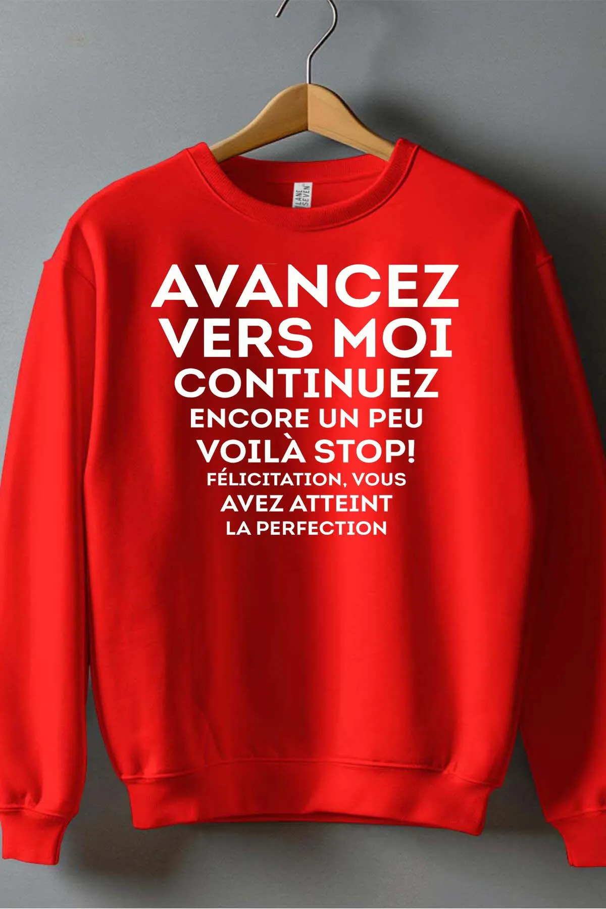 Perfektion erreicht - Herren-Sweatshirt mit Rundhalsausschnitt