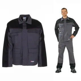 Planam Weld Shield Jacke Hitze-/Schweißerschutz Grau/Schwarz 5510