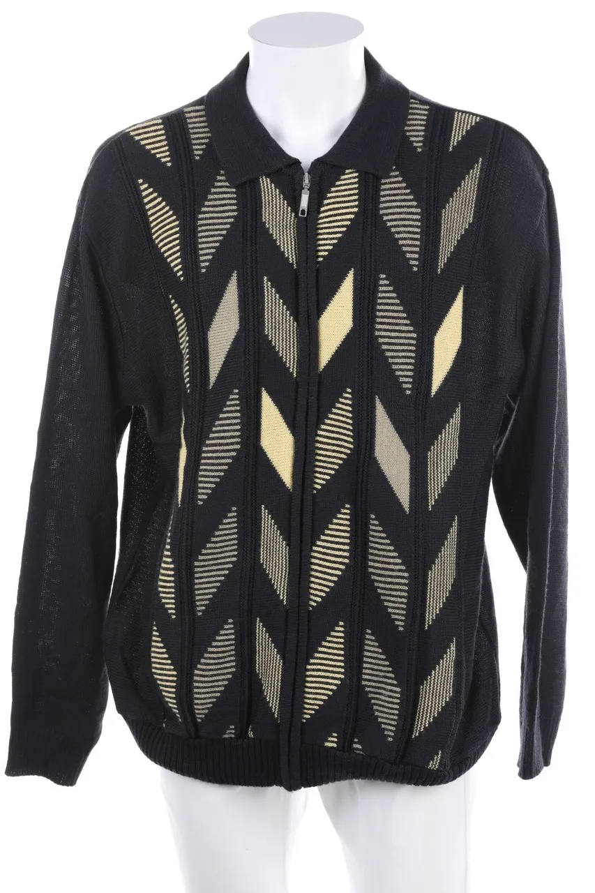 Roger Kent - Zipper-Cardigan mit Muster - 60