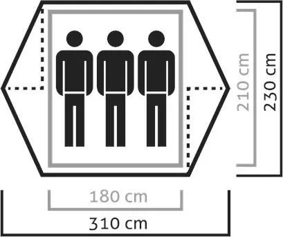 Salewa Denali III Tent - 3-Personen Zelt