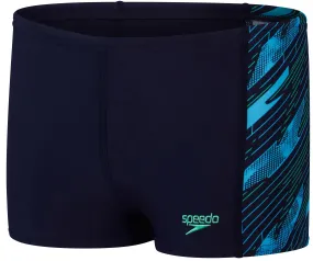 SPEEDO HyperBoom Panel Badehose Jungen true navy-harlequin green-picton green im Online Shop von kaufen
