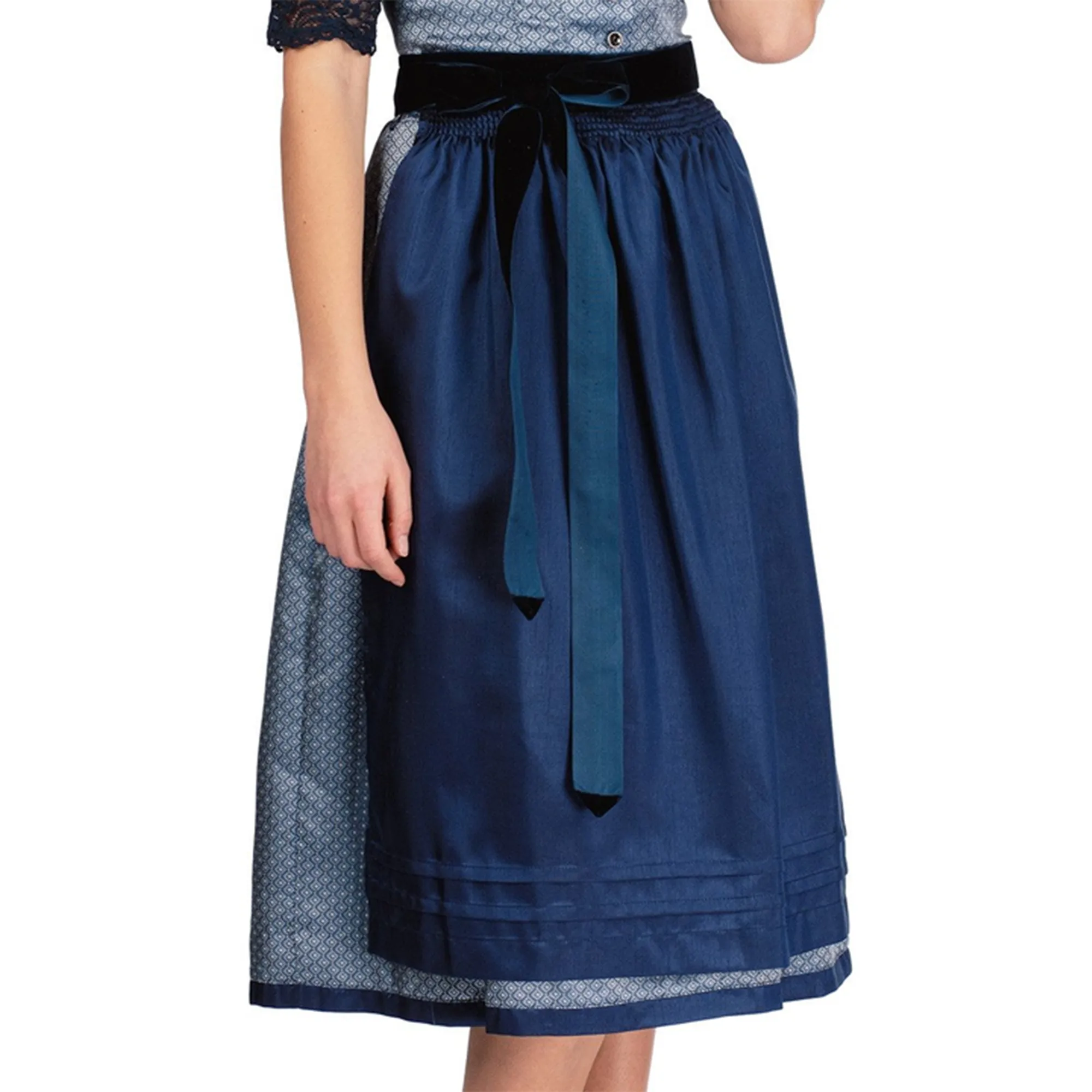 Spieth & Wensky Dirndl Deich Lange-Dirndl Kleid 2-teiliges Trachtenkleid