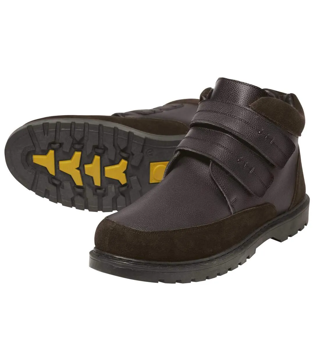 Stiefeletten mit 2 Klettlaschen und Teddyfutter