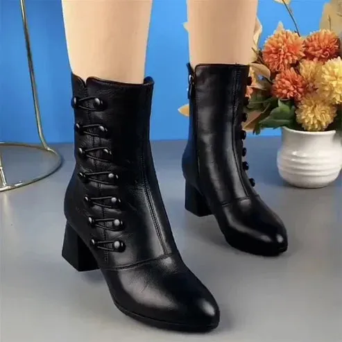 Stiefeletten mit niedrigem Absatz für Damen