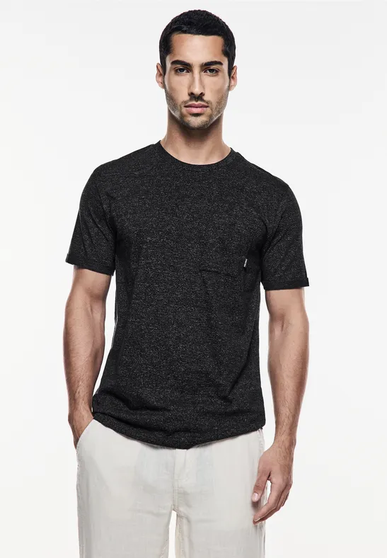 Street One MEN T-Shirt mit feinen Streifen 