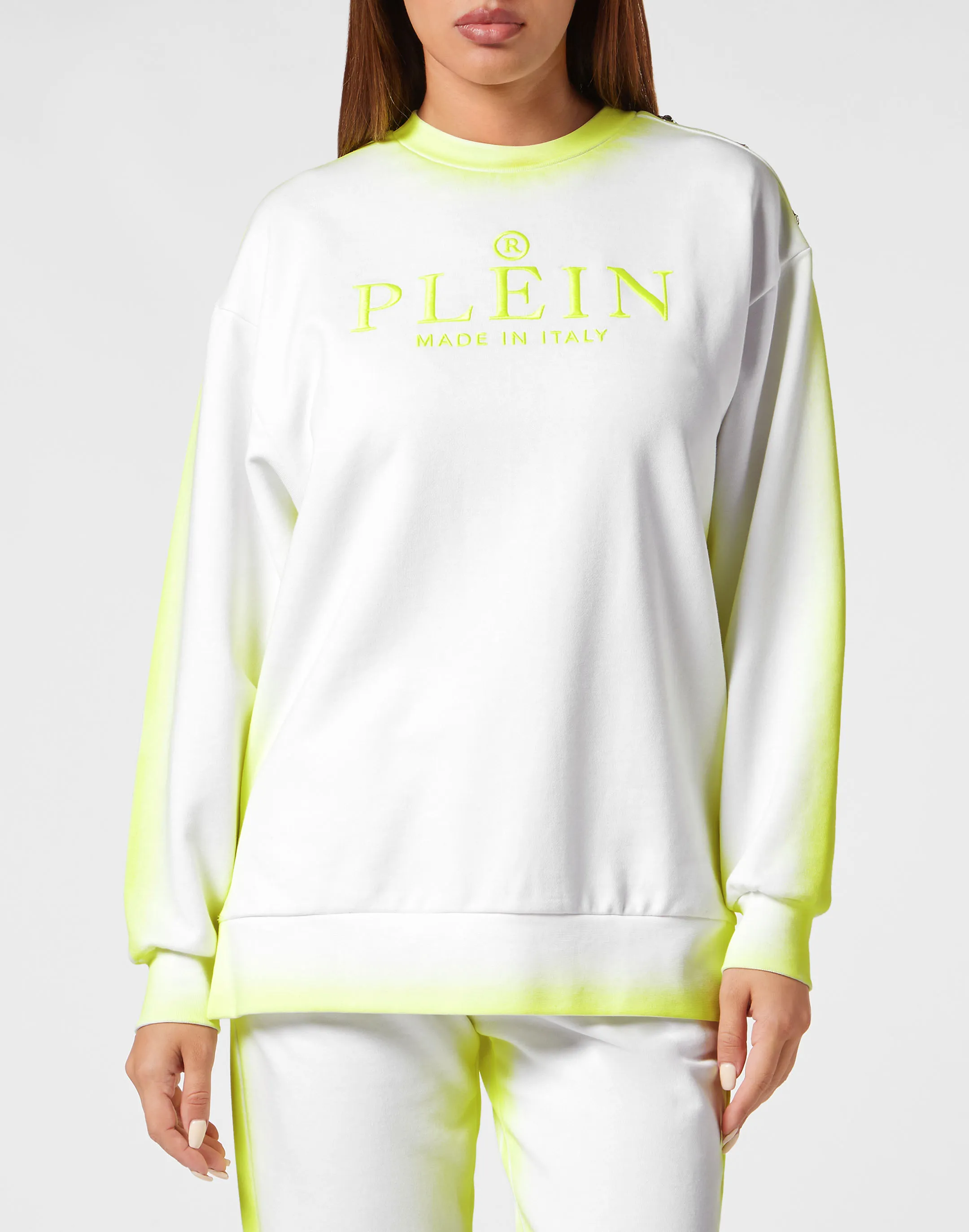 Sweatshirt Round Neck Fluo