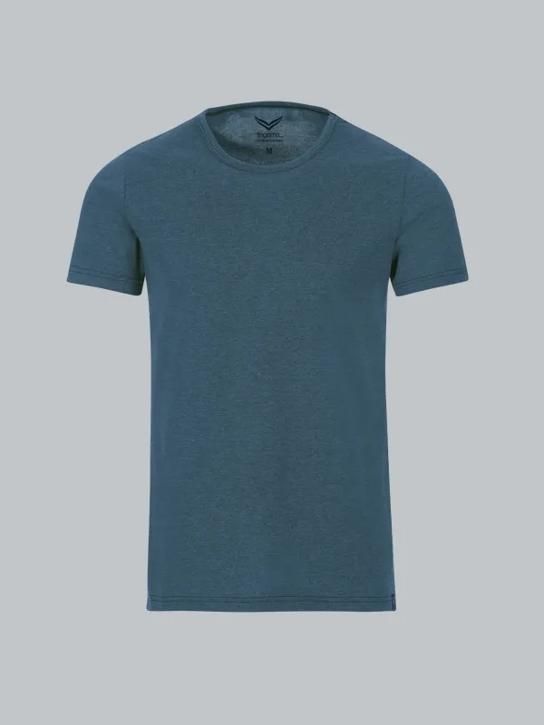 T-Shirt aus Baumwolle/Elastan Jeans-melange