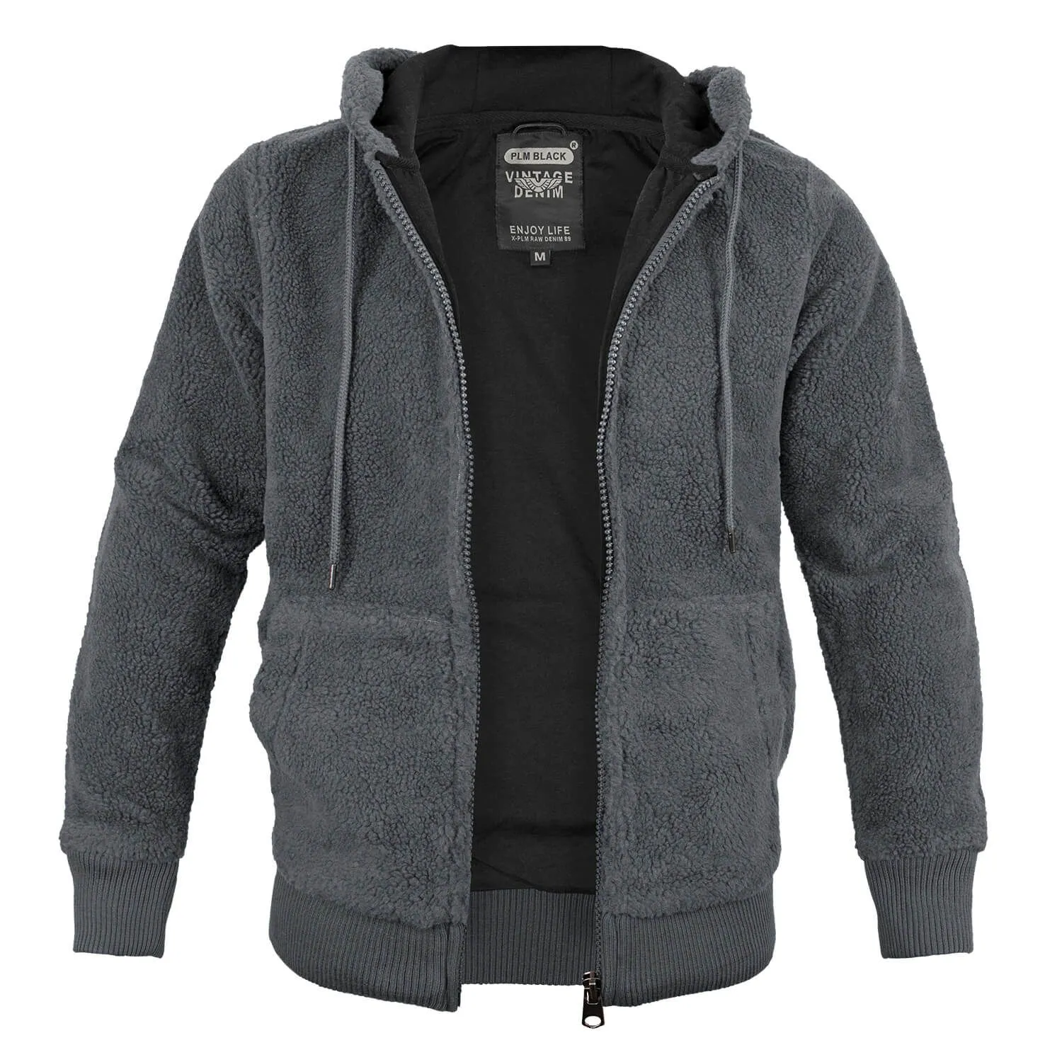 Teddyfleece Jacke mit Kapuze