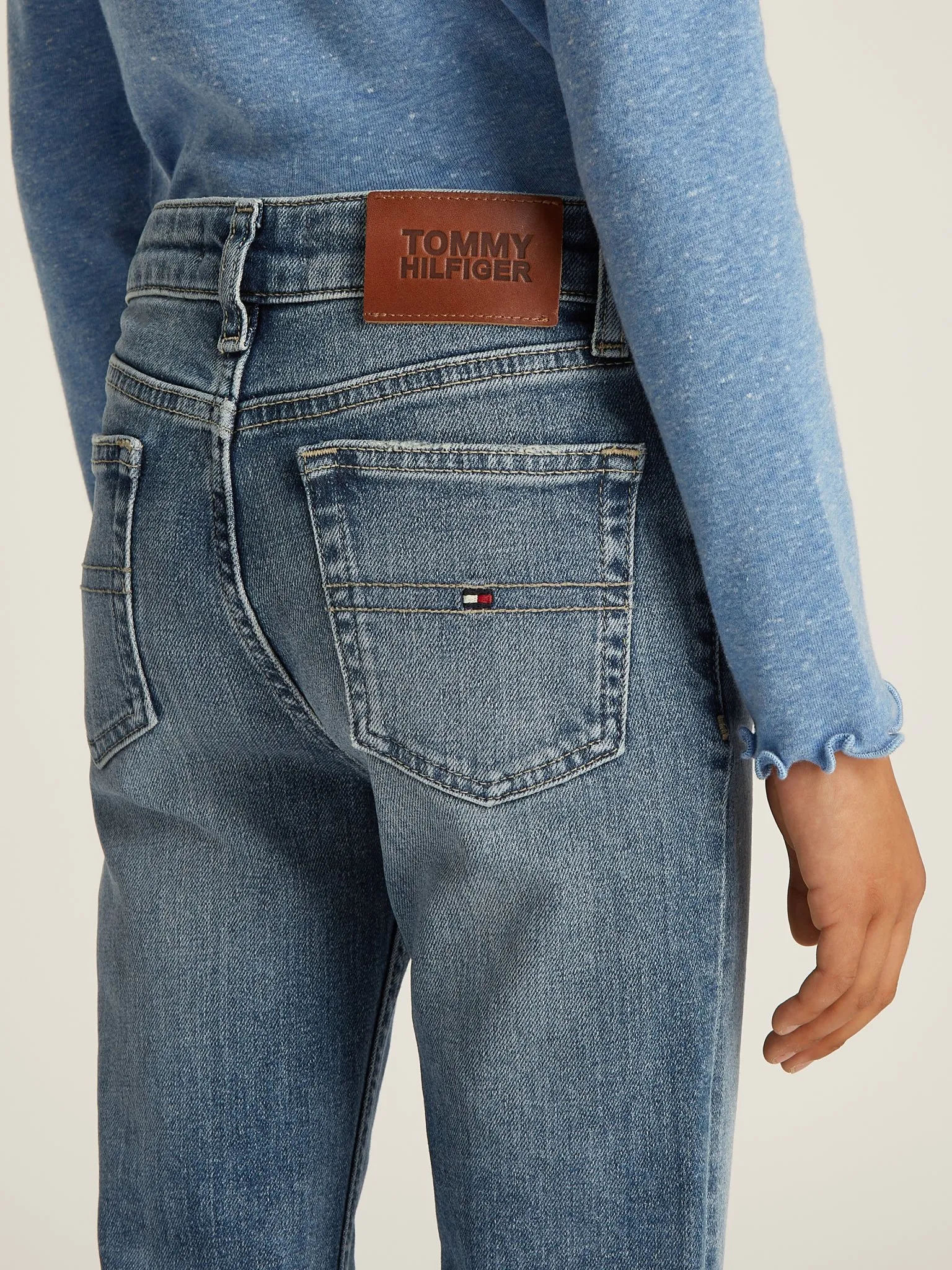 TOMMY HILFIGER Ausgestellte Bootcut-Jeans mit Vintage-Wash 10768698