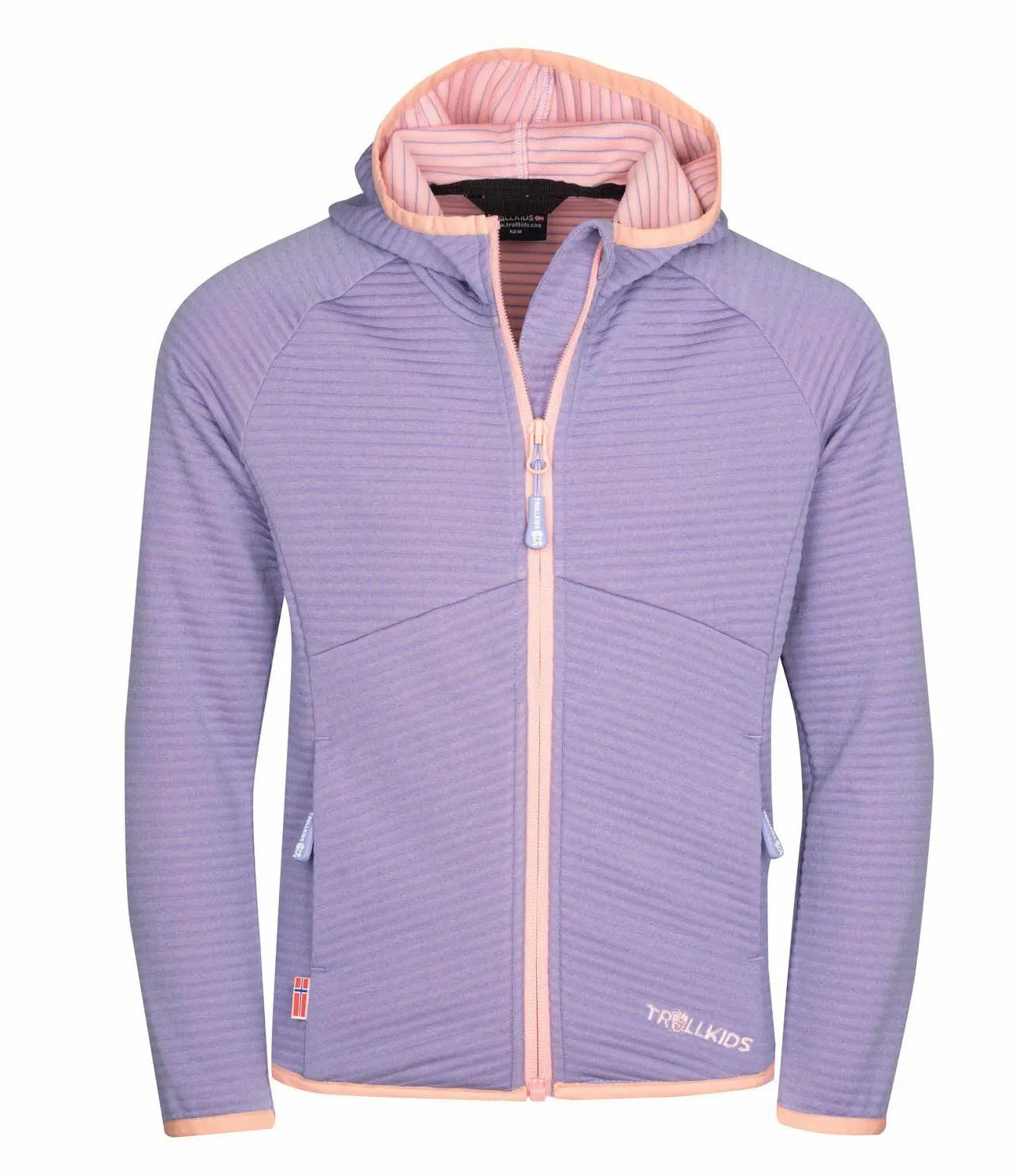 Trollkids Sogndal Fleecejacke Mädchen Lavender/Aprikose im Online Shop von kaufen