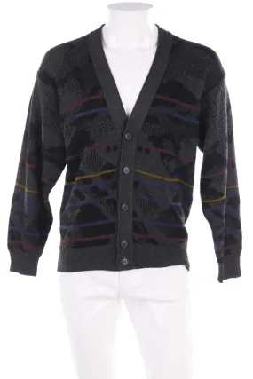 VINTAGE - Cardigan aus Woll-Mix mit geometrischem Muster - 52